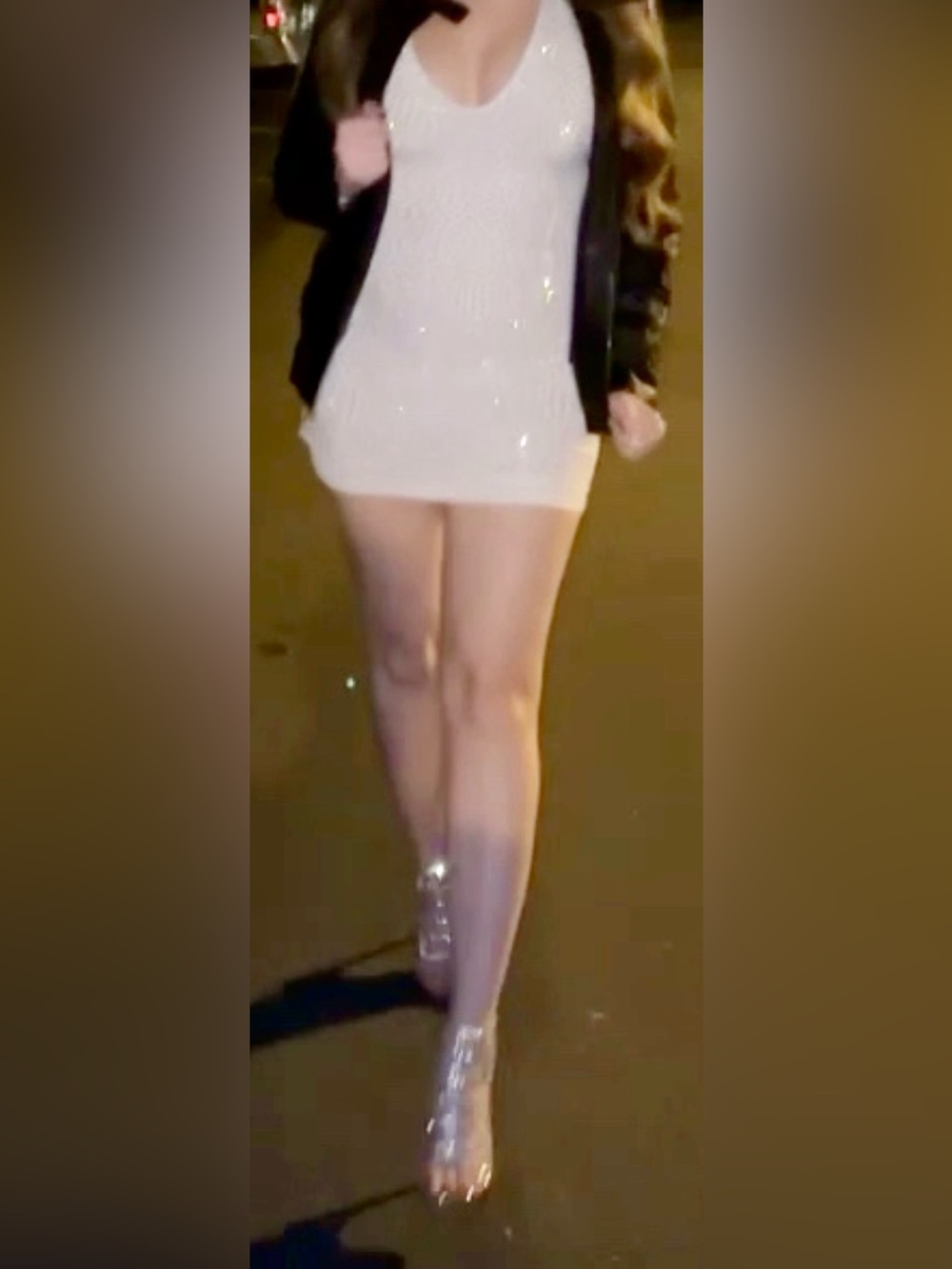 Windsor White Sparkly Rhinestone Bodycon Party Mini Dress Medium